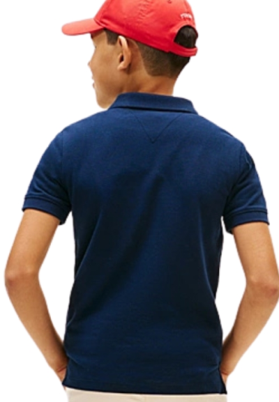 Polo Tommy Hilfiger mini corp emb clrblock da Ragazzo, Stile iconico p