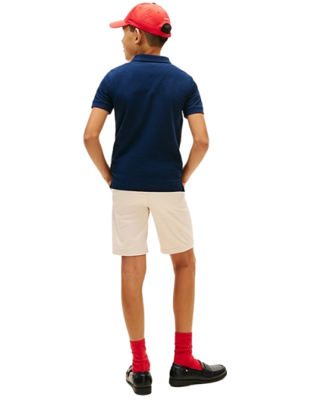 Polo Tommy Hilfiger mini corp emb clrblock da Ragazzo, Stile iconico p
