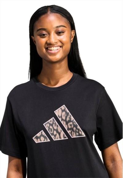 T-shirt Nera da Donna adidas Animal T  - Vendita Moda sportiva