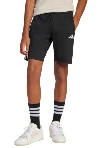 Pantaloncino adidas sportivo, ragazzi nero 3 Strisce Laterali.  - Vend