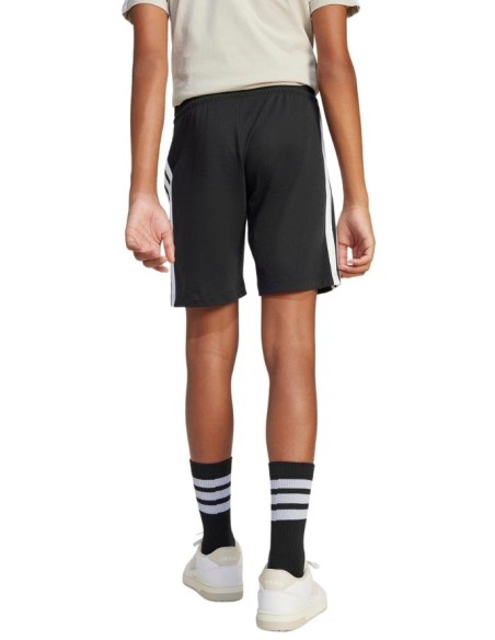 Pantaloncino adidas sportivo, ragazzi nero 3 Strisce Laterali.  - Vend
