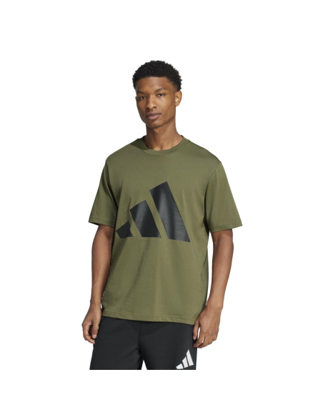 Adidas M BL SJ T Maglietta da Uomo 3 Bar Logo Verde  - Vendita Moda sp