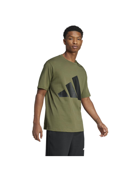 Adidas M BL SJ T Maglietta da Uomo 3 Bar Logo Verde  - Vendita Moda sp