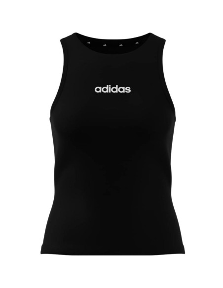 canotta adidas, donna jersey di cotone nera  - Vendita Moda sportiva