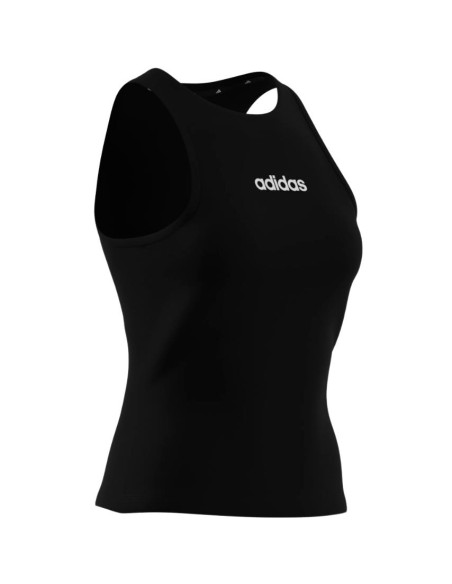 canotta adidas, donna jersey di cotone nera  - Vendita Moda sportiva