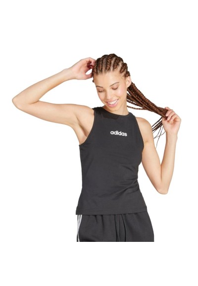 canotta adidas, donna jersey di cotone nera  - Vendita Moda sportiva