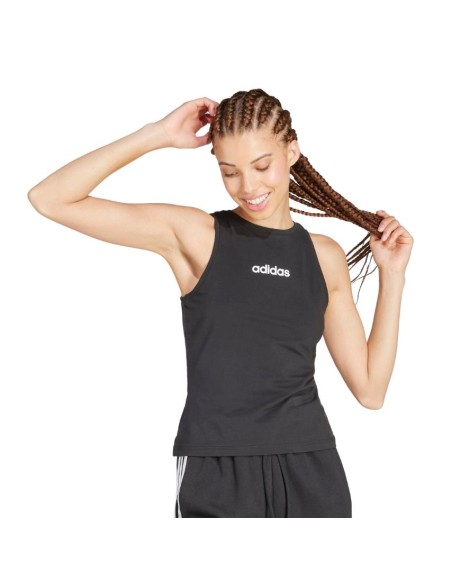 canotta adidas, donna jersey di cotone nera  - Vendita Moda sportiva
