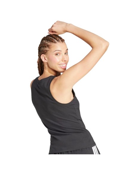 canotta adidas, donna jersey di cotone nera  - Vendita Moda sportiva