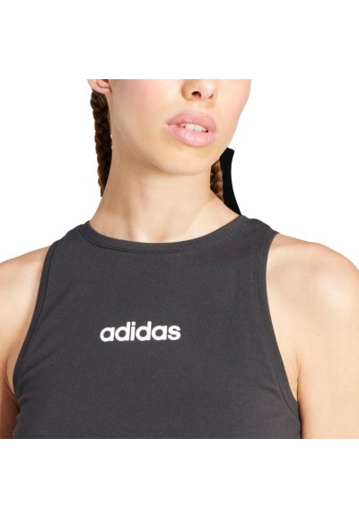 canotta adidas, donna jersey di cotone nera  - Vendita Moda sportiva