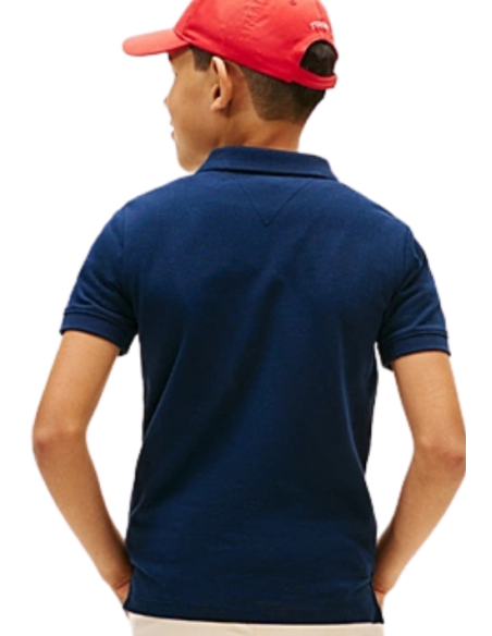 Polo Tommy Hilfiger mini corp emb clrblock da Ragazzo, Stile iconico p