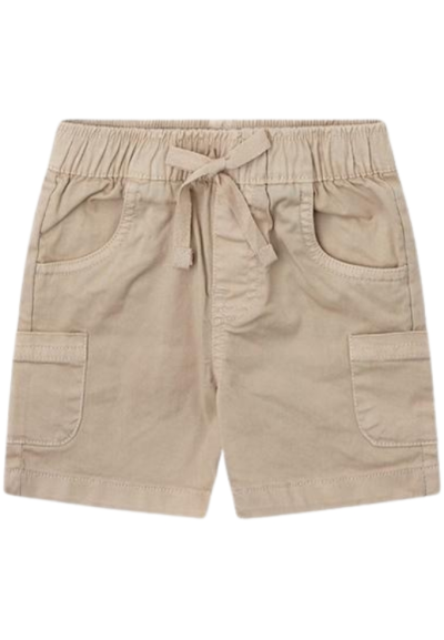 Completino Bimbo Monkey Smile, Maglietta a righe e Shorts in Twill Yat