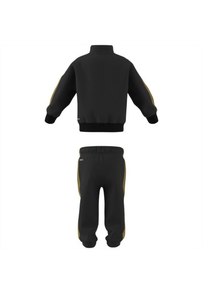 Tutina zip unisex neonato Adidas con iconiche 3 strisce oro  - Vendita