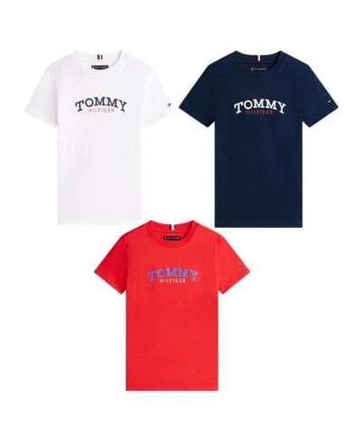 T-Shirt Tommy Hilfiger Bambino e Ragazzo Monogram Graphic Cotone  - Ve