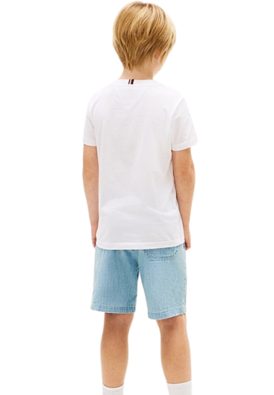 T-Shirt Tommy Hilfiger Bambino e Ragazzo Monogram Graphic Cotone  - Ve