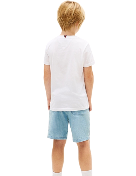 T-Shirt Tommy Hilfiger Bambino e Ragazzo Monogram Graphic Cotone  - Ve
