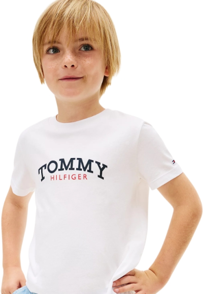 T-Shirt Tommy Hilfiger Bambino e Ragazzo Monogram Graphic Cotone  - Ve