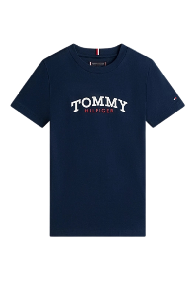 T-Shirt Tommy Hilfiger Bambino e Ragazzo Monogram Graphic Cotone  - Ve