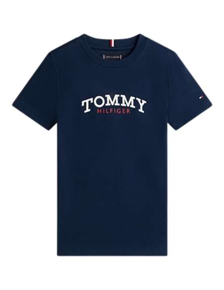 T-Shirt Tommy Hilfiger Bambino e Ragazzo Monogram Graphic Cotone  - Ve