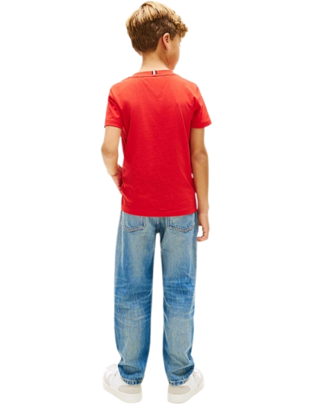 T-Shirt Tommy Hilfiger Bambino e Ragazzo Monogram Graphic Cotone  - Ve