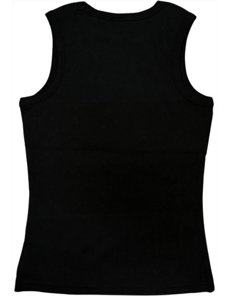 Canotta Nera da Ragazza a Costine in Cotone New Balance  - Vendita Mod