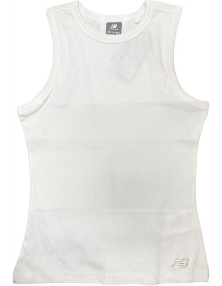 Canotta da Ragazza bianca a Costine New Balance in Cotone  - Vendita M