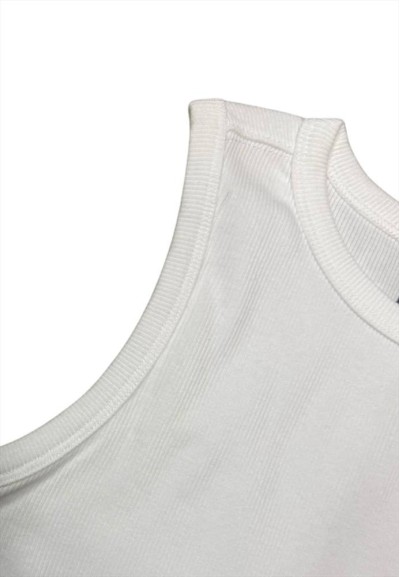 Canotta da Ragazza bianca a Costine New Balance in Cotone  - Vendita M