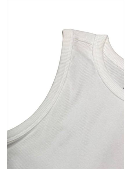 Canotta da Ragazza bianca a Costine New Balance in Cotone  - Vendita M