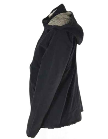 Giubbotto Donna Blu Losan con Cappuccio Rimovibile e Interno a Righe  