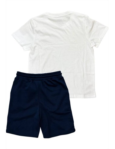 Completo Levi's da Ragazzo, T-Shirt Bianca e Pantaloncino Blu con Logo 2