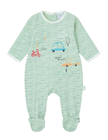 Tutina Neonato Yatsi New Born a Righe con Bottoni Automatici  - Vendit 2