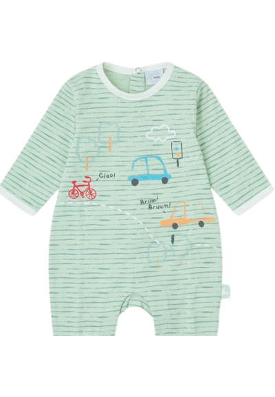Tutina Neonato Yatsi New Born a Righe con Bottoni Automatici  - Vendit