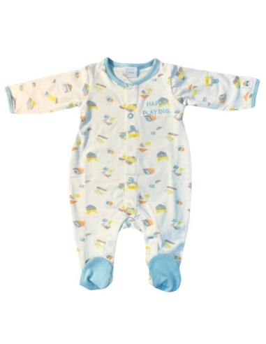 Tutina Neonato Happy Playing SoftTouch Cotone Leggero 0-6 mesi  - Vend