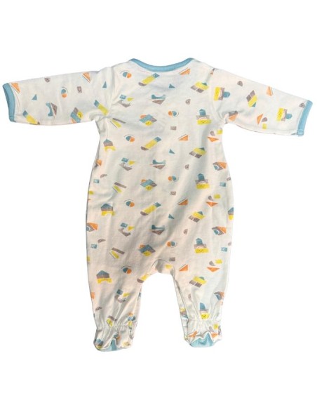 Tutina Neonato Happy Playing SoftTouch Cotone Leggero 0-6 mesi  - Vend