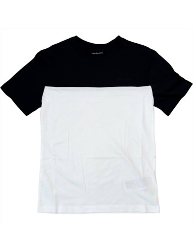 T-Shirt da Ragazzo Calvin Klein Bicolor Nero,Bianco  - Vendita Moda sp