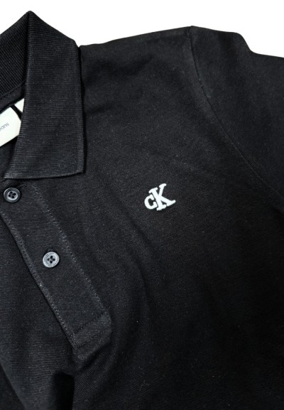 Polo Calvin Klein da Ragazzo con Logo cK Ricamato  - Vendita Moda spor