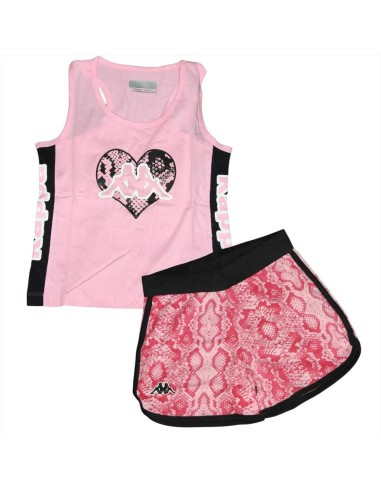 Completino Bambina Kappa Cuore Rosa  - Vendita Moda sportiva