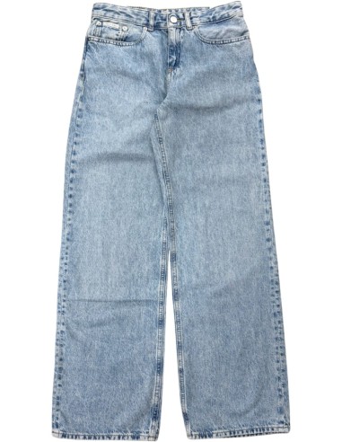 Jeans da Ragazza Calvin Klein Chiaro a Gamba Larga  - Vendita Moda