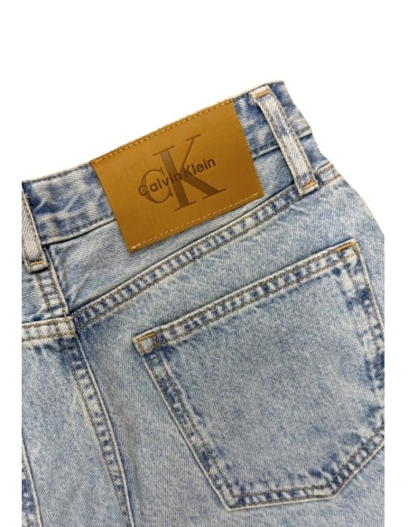 Jeans da Ragazza Calvin Klein Chiaro a Gamba Larga  - Vendita Moda