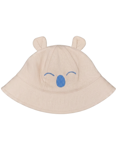 Cappellino Pescatora Orsetto Coccoloso neonato in Cotone, Losan  - Ven 2