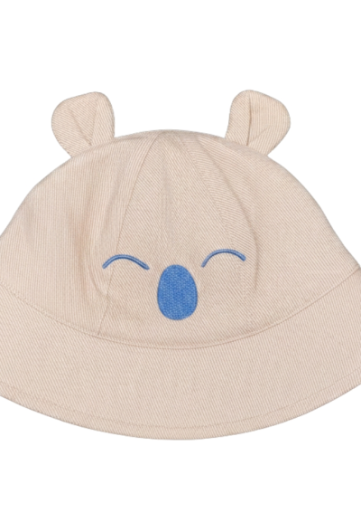 Cappellino Pescatora Orsetto Coccoloso neonato in Cotone, Losan  - Ven