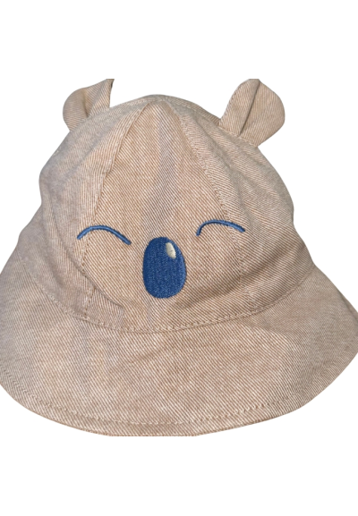 Cappellino Pescatora Orsetto Coccoloso neonato in Cotone, Losan  - Ven